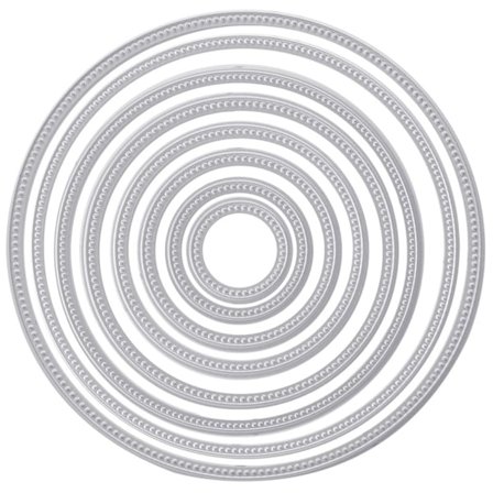 Sirkel Runde Metall Skjære Dies Stensiler DIY Scrapbooking Preging Dekor Håndverk