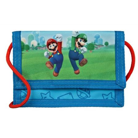 Plånbok MB7000 Wallet 13x10cm Super Mario Bros BLÅ