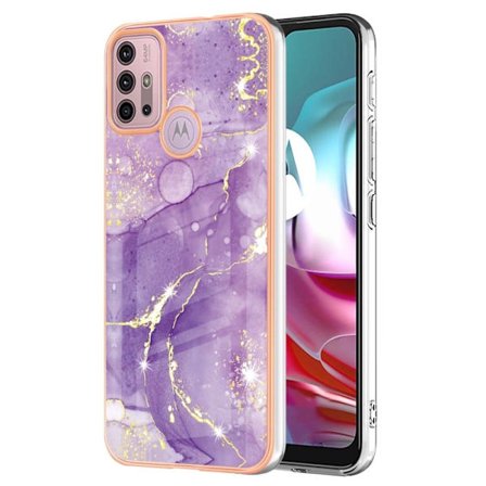 Marmormotiv Motorola Moto G10 / Motorola Moto G20 / Motorola Moto G30 skal - Lila Marmor