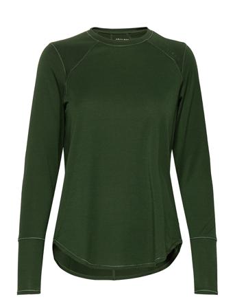 Clara Loose Long Sleeve T-shirts & Tops Long-sleeved Vihreä Röhnisch