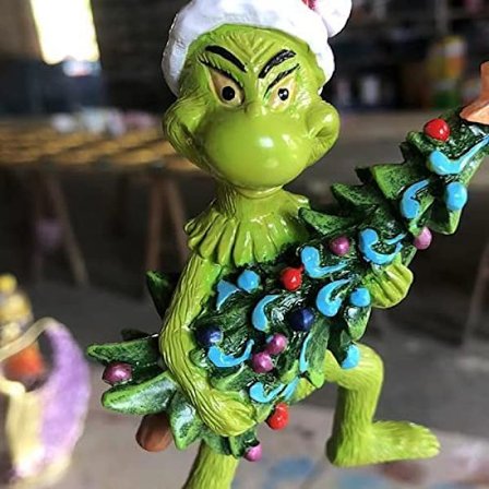 Grinch Julepynt, 2022 Nyttår Grinch Ornament Juletre Hengende Pynt Grinch Anheng Som Grinchen Stjal Julen For