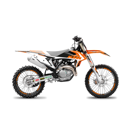 Blackbird Dream 4 Dekalkit Orange-Svart-Vit - Gas Gas MC 350F 2021-2025