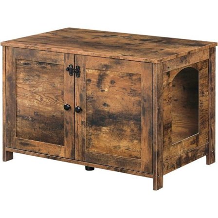 Nisch för Katt HOOBRO EBF03MW01G1 Skåp med Dubblaport i Rustik Trä