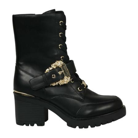 Versace Jeans Couture, Ankle Boots Czarny, Kobieta, Rozmiar: 38 EU