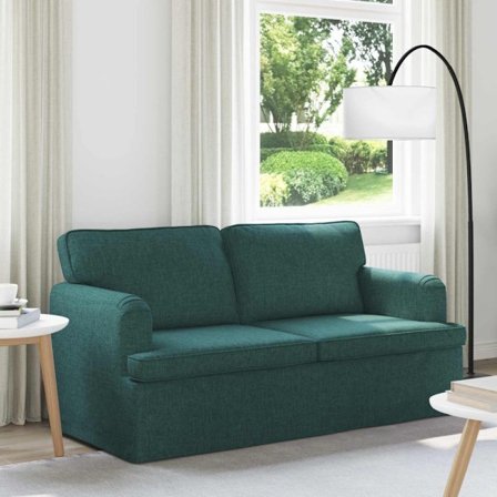 Soffa 140cm Mörkgrön Metall