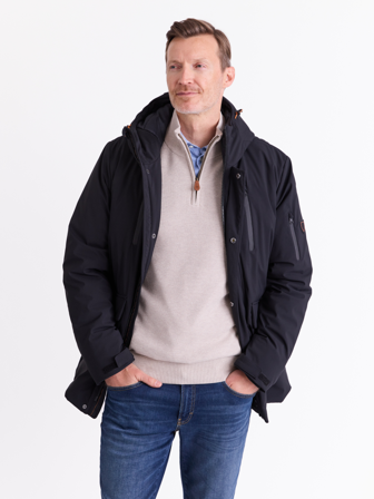 MATCH - Montana parka - Redford - Str. S - Herre - Jakker & Frakker - Blå - 100% polyester- resirkulert