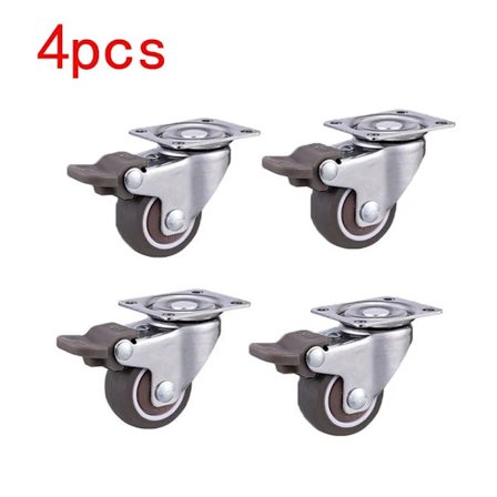 4 stk Møbelhjul Svingbare Hjul 1 tomme 4 stk