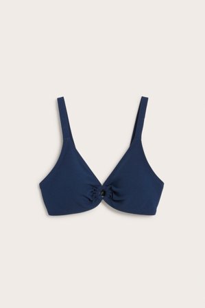 Kappahl | Tekstuuripintainen bikiniyläosa | Tummansininen
