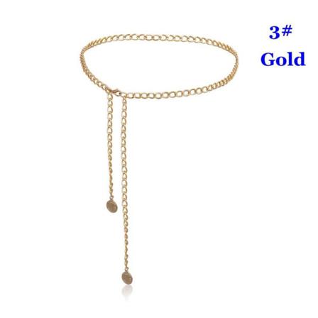 Kroppskedja Midja Kedja Tofsar Bälte 3#guld