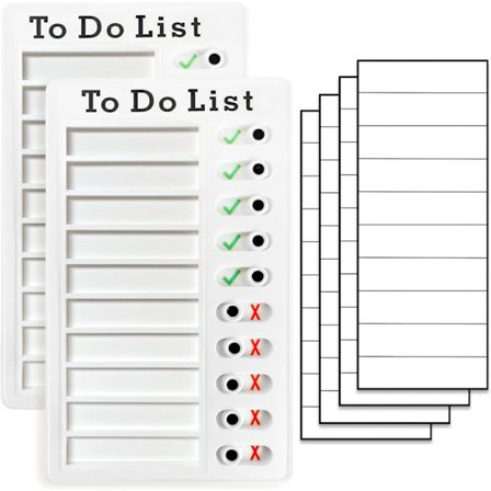 2 bitars sysslorschema för vuxna att göra Lista Mina sysslor Checklista Uppgiftstavla Glidande rutinschema för barn Rv-påminnelse