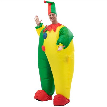 Uppblåsbar kostym Vuxen clownfest Halloween kostym