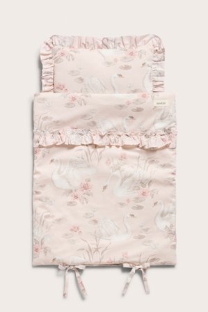 Newbie | Zestaw pościeli do łóżeczka dla lalki | Jasnoróżowy