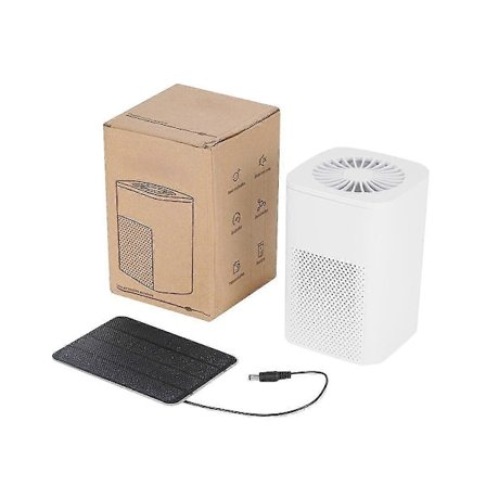 Solcellsdriven luftrenare, 20W solpanel IP65 vattentät för bil, skjul, husdjurshus, utomhus, ingen batteri