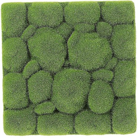 1 stk. simuleret mos skum plade grøn plante vægdekoration DIY væg baggrund (30X30 cm, grøn)