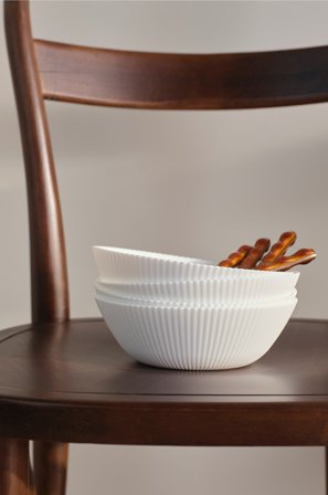 Jotex - Skål Med 4-pakning Hvit - ALESSIA - Kjøp Skåler hos Jotex