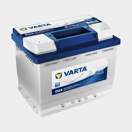 Startbatteri VARTA Blue Dynamic D24, vått/öppet, 12 V, 60 Ah
