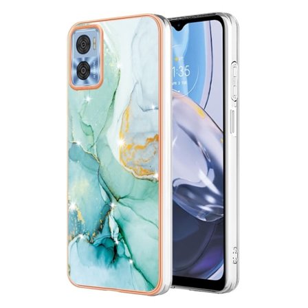 Marmormotiv Motorola Moto E22 / Motorola Moto E22i skal - Grön Marmor