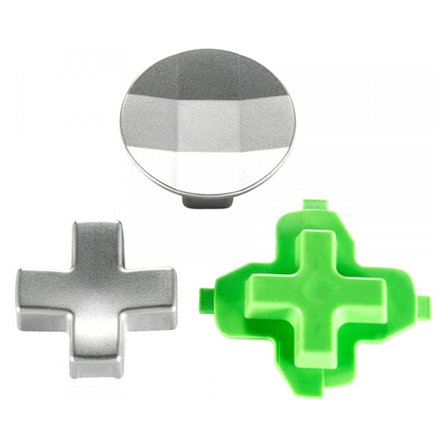 3 i 1 Xbox One / S / Elite D-pad knappar pinnar knappar kepsar kit knappar set gjord av aluminium för Xbox One / S / Elite