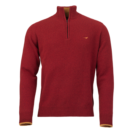 Laksen M's Brompton Zip Neck Wine
