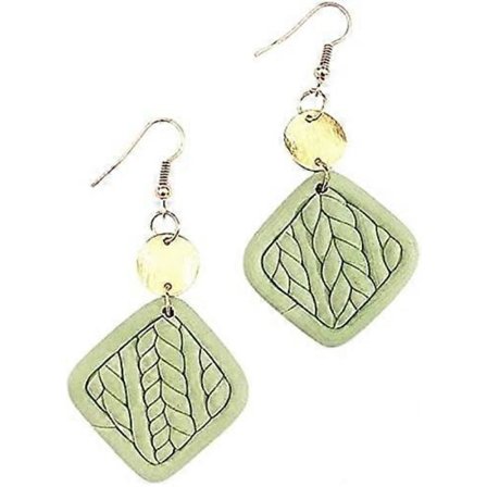 Terracotta-rattanblomster øreringe håndvævede statement boheme hængeøreringe til kvinder piger smykker gaver