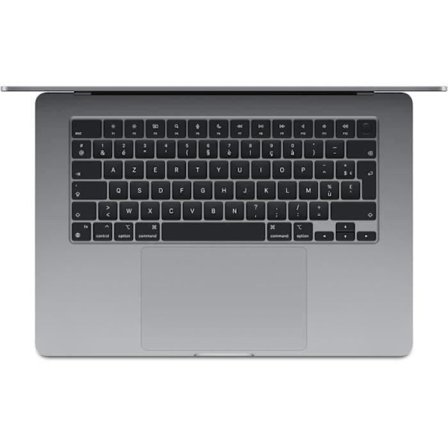 Apple - 15" MacBook Air M3 (2024) - RAM 8Go - Tallennustila 256Go - Avaruusharmaa - AZERTY (2024) - Kunnostettu - Erittäin hyvässä kunnossa - Refurbi