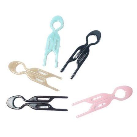 Hårnålar - Plast, U-formade Magic Grip Hårnålar, Starka och Hållbara Nålar för Tjockt och Långt Hår, Hårstylingtillbehör, Set med 10 (Svart)