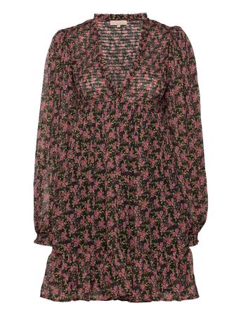 Chiffon V-Neck Dress Kort Kjole Multi/mønstret By Ti Mo