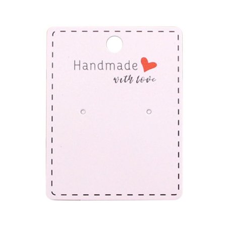 100 STK Smykker Display Pap Pakkekort HVID 1 1