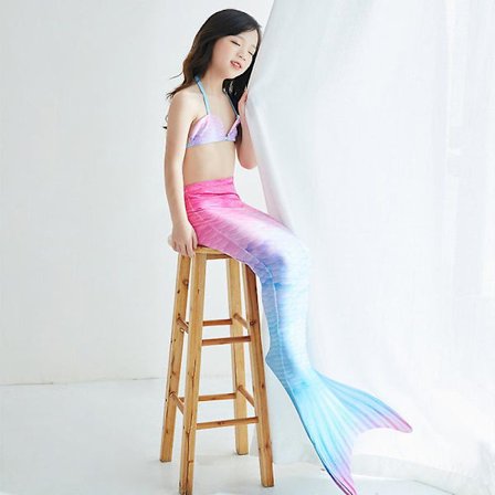 Børn Havfruehaler Til Svømning Lille Havfrue Piger Badedragt Bikini Sæt Badedragt Fest Cosplay Kostumer