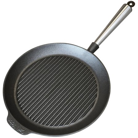 Carl victor Grillpanna gjutjärn 28 cm, stålhandtag | Matlagning > Kokkärl & Stekpannor > Stekpannor > Grillpanna | Bagaren och Kocken