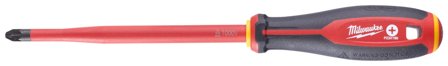 Milwaukee Tri-Lobe VDE Skruvmejsel 3-sidigt antirullhandtag PZ3 x 150 mm, Handverktyg