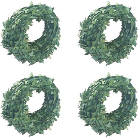 7,5 metrin tekoköynnös vihreät lehdet tekoköynnökset hääjuhlaan seremoniaan DIY-pantaan, 4 kpl