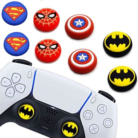 8 stk Analog Tommelgrep-Stikkdeksel, Dualsense Trådløse Kontrollere Spillfjernkontroll Joystick-hette, Sklisikker Silikonhåndtak Beskyttelsesdeksel 