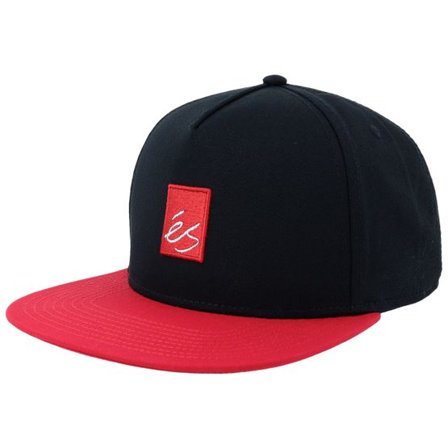éS - Svart snapback Keps - Main Block Black/Red Snapback @ Hatstore