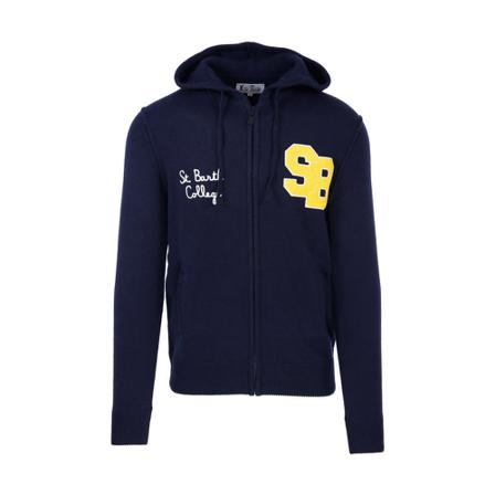 Saint Barth Zip-throughs Blå, Herre Trøjer