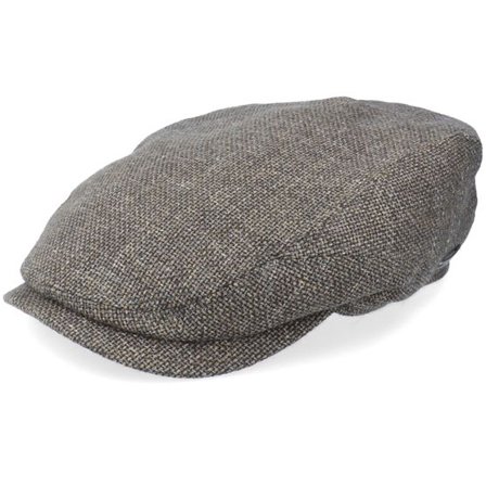 Stetson - Grå flatcap Keps - Driver Cap Virgin Wool/Linen Flat Cap @ Hatstore