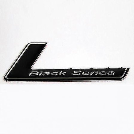 Svart Serie Svart Bagagelucka Emblem Märke Stick On För Alla Mercedes Amgs