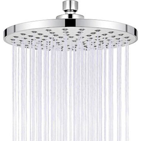 Snabb duschmunstycke, högtrycksduschhuvud 8 tum, rund lyx