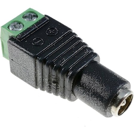 2,1 mm:n naaraspuolinen liitin DC-liitin ruuviliittimillä