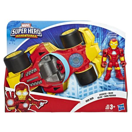 Super Hero Adventures Iron Man Med Fordon Multifärg