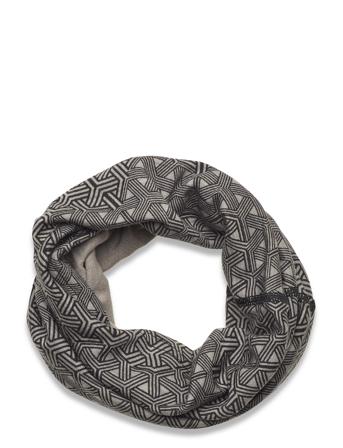 Printed Wool Tube Web Accessories Scarves Winter Scarves Harmaa Bula