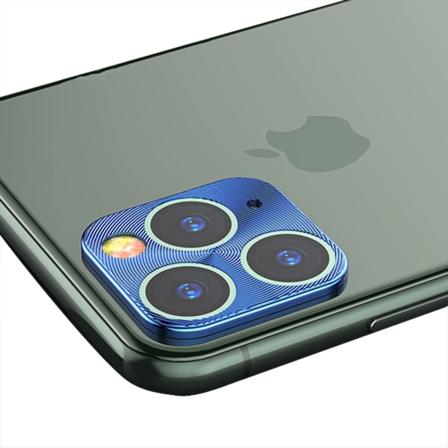 Erittäin ohut edistynyt kameran linssisuoja alumiiniseos iPhone 11 Pro Max Blå