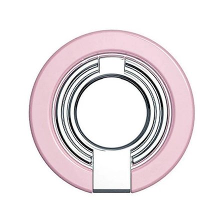 Magnetisk Mobilholder 180° Rotation Ultratyndt Metal Greb for Forbedret Enhåndsbetjening Pink