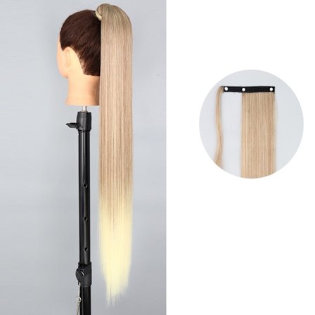 MERISIHAIR 55 85cm synteettinen poninhäntä pitkä suora viini punainen blondi ponipyrstö hiuspidennykset lämmönkestävä kortehiuskorte