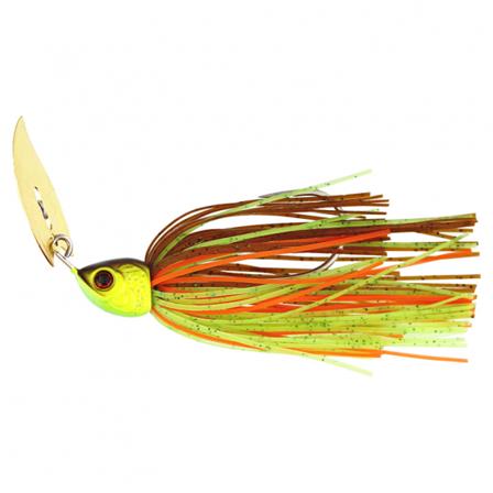 Westin Bladebite V2 Tungsten Bladed Jig 9g Sinking - Brown Chartreuse