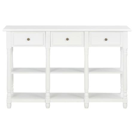 Vidaxl Konsolbord Vit 120x30x76 Cm Mdf Vit