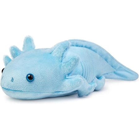 Pehmo - Sininen aksolotli-pehmolelu, realistinen 18 tuuman söpö Ambystoma Creepy Amphibians -pehmolelut, ainutlaatuinen pehmolelulahjakokoelma 
