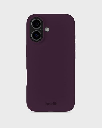 HOLDIT Silicone Case iPhone 16 Deep Plum, Tøj & Bolig, Elektronik, Telefon & Mobiltilbehør