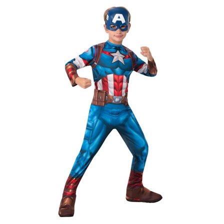 Captain america 110/116 cm (5-6 vuotta) puku naamiaisiin