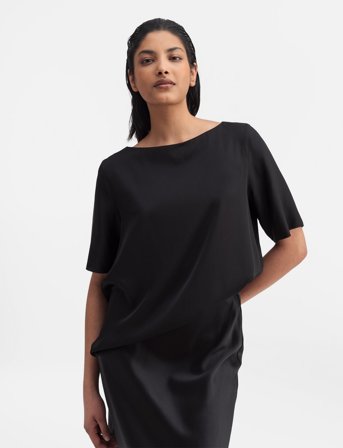 Ahlvar Gallery Yoli Silk Blouse - Black - M